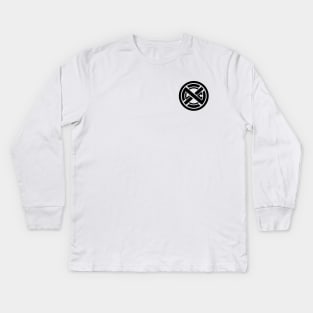 XLNC Logo Small Black Kids Long Sleeve T-Shirt